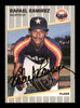 Rafael Ramirez Autographed 1989 Fleer Card #365 Houston Astros SKU #188301 Rafael Ramirez Autographed 1989 Fleer Card #365 Houston Astros SKU #188301