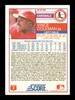 Vince Coleman Autographed 1988 Score Card #68 St. Louis Cardinals SKU #188378