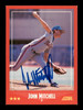 John Mitchell Autographed 1988 Score Card #249 New York Mets SKU #188391