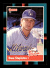 Dave Stapleton Autographed 1988 Donruss The Rookies Rookie Card #4 Milwaukee Brewers SKU #188543