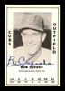 Bob Speake Autographed 1979 Diamond Greats Card #124 Chicago Cubs SKU #188737