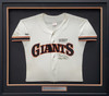 San Francisco Giants Willie Mays Autographed Framed White Rawlings Jersey Size 40 "Best Wishes" Beckett BAS #A53859