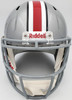 Justin Fields Autographed Ohio State Buckeyes Silver Replica Speed Full Size Helmet Beckett BAS Stock #190011