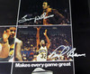 1978-79 NBA Champions Seattle Supersonics Autographed 17x22 Poster Photo With 9 Total Signatures Including Fred Brown & Lenny Wilkens MCS Holo #51051