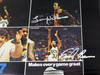 1978-79 NBA Champions Seattle Supersonics Autographed 17x22 Poster Photo With 9 Total Signatures Including Fred Brown & Lenny Wilkens MCS Holo #51049