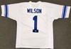 BYU Cougars Zach Wilson Autographed White Jersey Beckett BAS Stock #191150