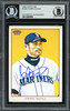 Ichiro Suzuki Autographed 2009 Topps 206 Card #129 Seattle Mariners Beckett BAS Stock #191313