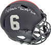 Devonta Smith Autographed Alabama Crimson Tide Eclipse Black Full Size Replica Speed Helmet "Smitty" Beckett BAS Stock #191974