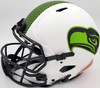 Unsigned Seattle Seahawks Lunar Eclipse White Authentic Speed Full Size Helmet Stock #192173