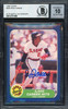 Rod Carew Autographed 1986 Fleer Card #629 California Angels Auto Grade Gem Mint 10 Beckett BAS #12751599