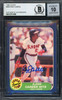 Rod Carew Autographed 1986 Fleer Card #629 California Angels Auto Grade Gem Mint 10 Beckett BAS #12751600