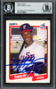 Sammy Sosa Autographed 1990 Fleer Rookie Card #548 Chicago White Sox "609 HR" Beckett BAS #12749882