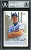 Chipper Jones Autographed 2002 Bowman Heritage Card #107 Atlanta Braves Beckett BAS #12750512