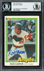 Rod Carew Autographed 1981 Donruss Card #49 California Angels Beckett BAS Stock #193228