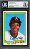 Rod Carew Autographed 1981 Donruss Card #169 California Angels Beckett BAS Stock #193229