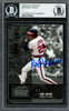 Rod Carew Autographed 2005 Leaf Century Card #129 California Angels Beckett BAS #12754150