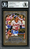 Rod Carew Autographed 2012 Topps Gypsy Queen Gold Frame Card #268 California Angels Beckett BAS #12754217