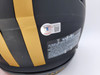 Alvin Kamara Autographed New Orleans Saints Eclipse Black Full Size Authentic Speed Helmet "6 TD's 12/25/20" Beckett BAS QR Stock #193492