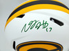 Davante Adams Autographed Green Bay Packers Lunar Eclipse White Full Size Authentic Speed Helmet Beckett BAS QR Stock #193771