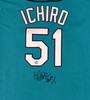 Seattle Mariners Ichiro Suzuki Autographed Teal Majestic Jersey Size XXL IS Holo SKU #193816