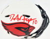 DeAndre Hopkins Autographed Arizona Cardinals Lunar Eclipse White Speed Mini Helmet Beckett BAS QR Stock #193896