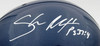 Shaun Alexander Autographed Seattle Seahawks Blue Full Size Replica Helmet Beckett BAS QR Stock #194418