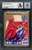 Dennis Rodman Autographed 1990-91 Hoops Card #10 Detroit Pistons Auto Grade Gem Mint 10 Beckett BAS Stock #194492