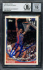 Dennis Rodman Autographed 1993-94 Topps Card #77 Detroit Pistons Auto Grade Gem Mint 10 Beckett BAS #13018178