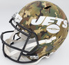 Zach Wilson Autographed New York Jets Camo Full Size Replica Speed Helmet Beckett BAS QR Stock #194725
