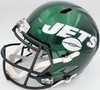 Zach Wilson Autographed New York Jets Green Full Size Replica Speed Helmet Beckett BAS QR Stock #194726