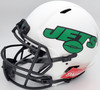 Zach Wilson Autographed New York Jets Lunar Eclipse White Full Size Authentic Speed Helmet Beckett BAS QR Stock #194729