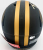 Trey Lance Autographed San Francisco 49ers Eclipse Black Full Size Speed Authentic Helmet (Smudged) Beckett BAS QR #WL62101