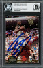 Shaquille Shaq O'Neal Autographed 1992-93 Stadium Club Rookie Card #247 Orlando Magic Beckett BAS #13020284