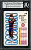Dennis Rodman Autographed 1993-94 Fleer Card #64 Detroit Pistons Beckett BAS Stock #195126