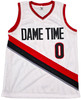 Portland Trail Blazers Damian Lillard Autographed White Jersey Beckett BAS Stock #195902