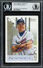 Chipper Jones Autographed 2002 Bowman Heritage Card #107 Atlanta Braves Beckett BAS #13020822