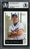 Chipper Jones Autographed 2002 Bowman Heritage Card #107 Atlanta Braves Beckett BAS #13020819