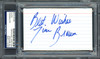 Tim Brown Autographed 3x5 Index Card Oakland Raiders "Best Wishes" PSA/DNA #83721318