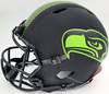 Unsigned Seattle Seahawks Eclipse Black Authentic Speed Full Size Helmet Stock #196508