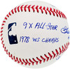 Rich "Goose" Gossage Autographed Official MLB Baseball St. Louis Cardinals With 6 Stats Beckett BAS QR Stock #196547