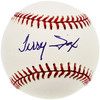 Terry Fox Autographed Official MLB Baseball Detroit Tigers, Atlanta Braves Tristar #8016194