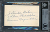 Frank "Home Run" Baker Autographed 3x5 Index Card Philadelphia A's Auto Grade Mint 9 "3rd Base" Beckett BAS #13264844