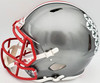 Eddie George Autographed Ohio State Buckeyes Flash Silver Full Size Authentic Speed Helmet "Heisman 1995" Beckett BAS QR Stock #197133