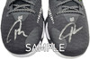 Giannis Antetokounmpo Autographed Black Nike Immortality Shoes Milwaukee Bucks Size 14 Pair Beckett BAS QR Stock #197427