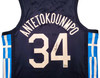 Team Greece Giannis Antetokounmpo Autographed Blue Nike Jersey Size L Beckett BAS QR Stock #197444