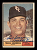 Frank Baumann Autographed 1961 Topps Card #550 Chicago White Sox "1960 ERA AL Champ" High Number SKU #197791