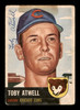 Toby Atwell Autographed 1953 Topps Card #23 Chicago Cubs SKU #198260