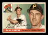 Gene Freese Autographed 1955 Topps Rookie Card #205 Pittsburgh Pirates SKU #198316