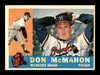Don McMahon Autographed 1960 Topps Card #189 Milwaukee Braves SKU #198706