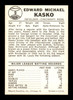 Eddie Kasko Autographed 1960 Leaf Card #9 Cincinnati Reds SKU #198801
